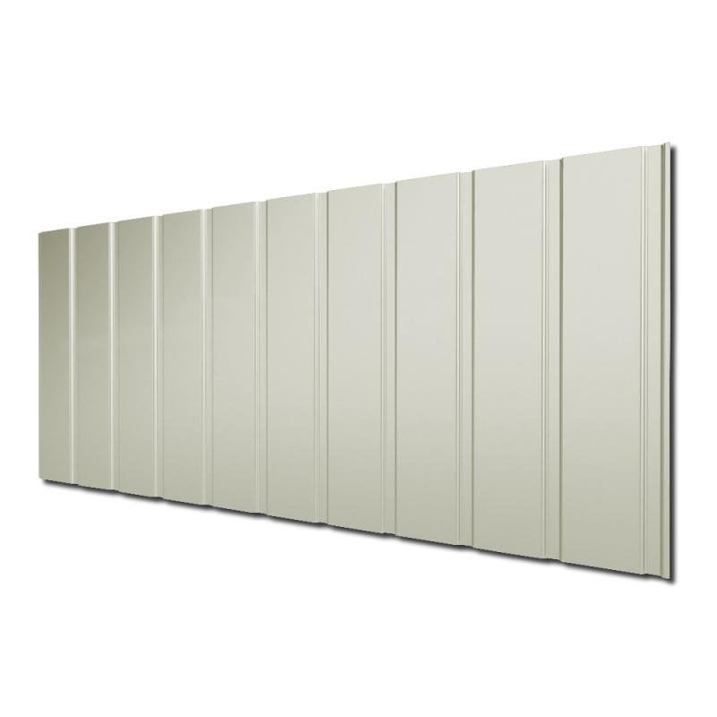 Die Farbe RAL9002 Grauweiß wirkt ein wenig schmutzig. Wir wollen an dieser Stelle aber versichern, dass wir Ihnen nur saubere und absolut einwandfreie Wandbleche des Typs T-7W liefern werden. Vorausgesetzt Sie legen diesen Artikel jetzt in Ihren Warenkorb
